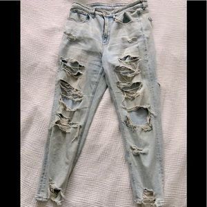 American Eagle distressed mom jeans size 12